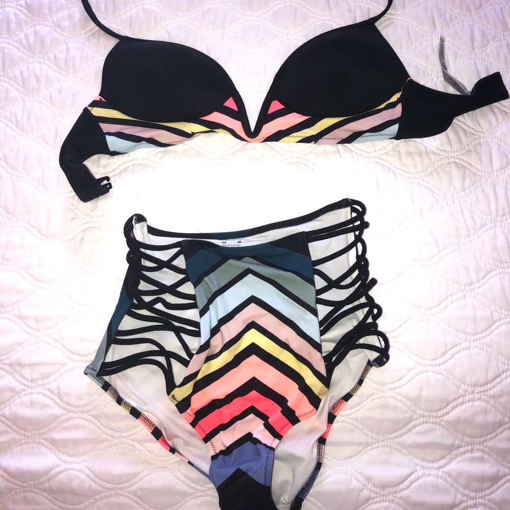 High waisted PINK Victoria Secret bikini